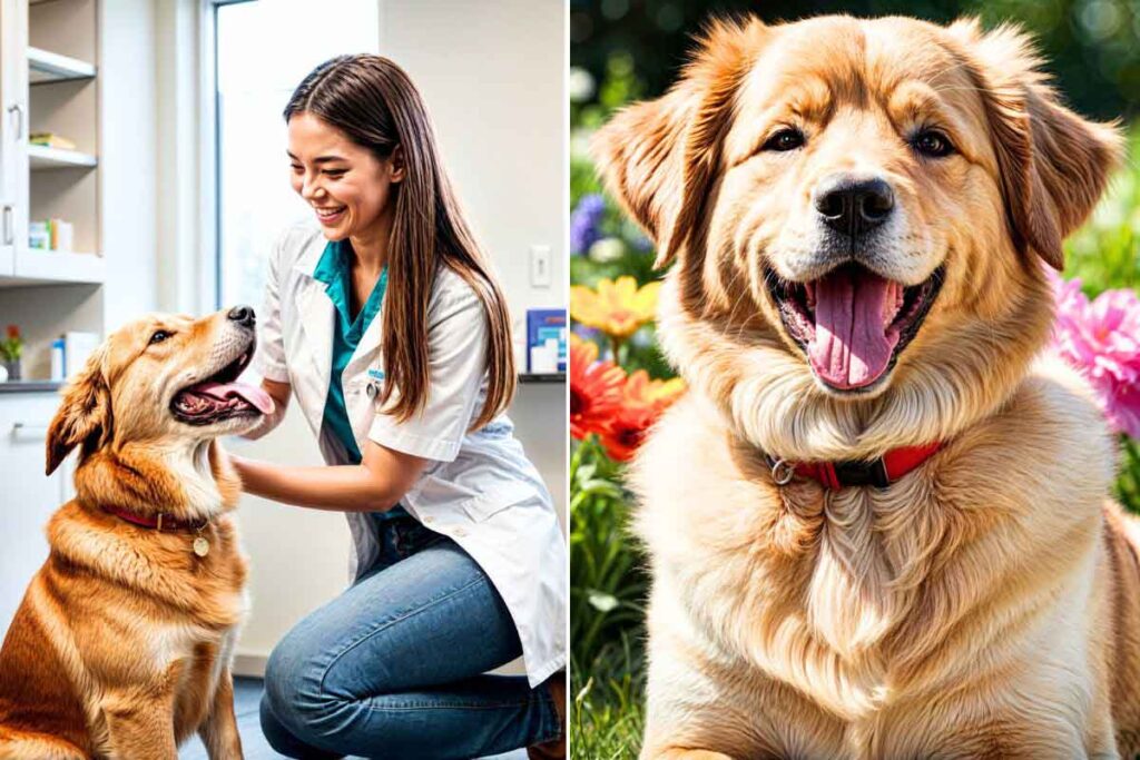 A loving veterinarian providing expert care for a happy and healthy dog – Cutepethut.com